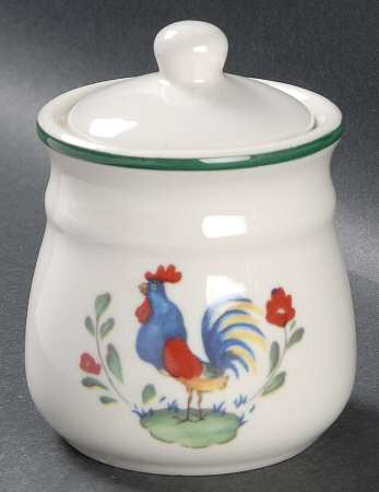 Provence (Rooster) Sugar Bowl & Lid