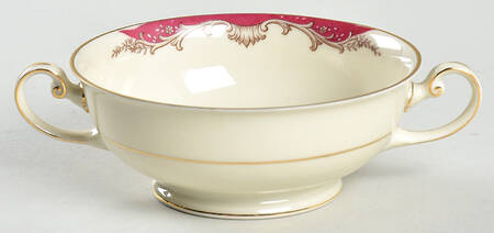 IMB26 Footed Cream Soup Bowl by Imperial Bohemian