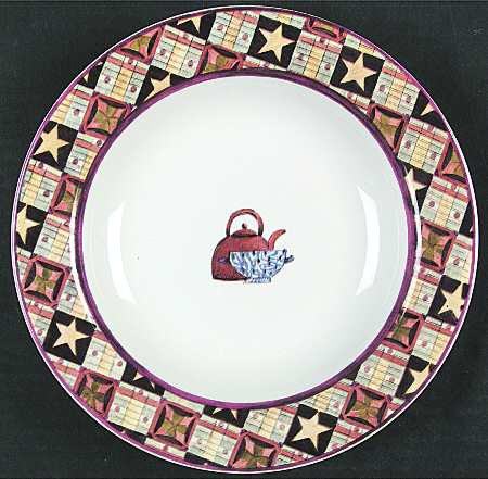 Country Cupboard Large Rim Soup Bowl