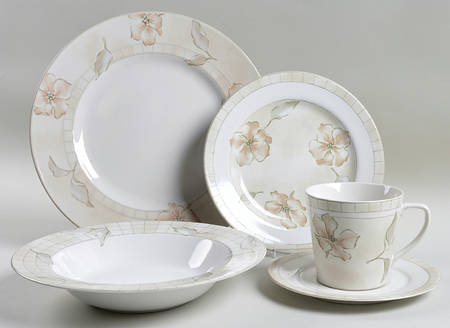 Linen Flower 5 Piece Place Setting