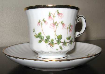 Linnaea Borealis Footed Cup & Saucer Set