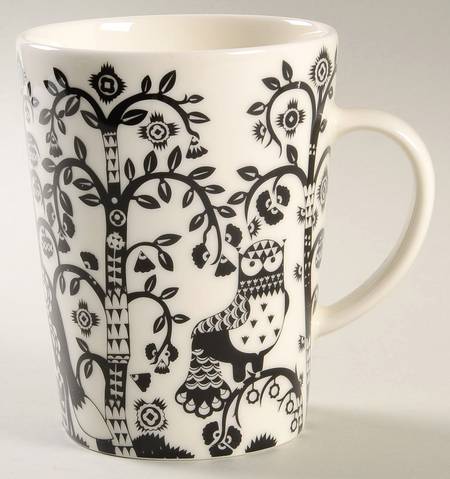 Taika Black Mug by Iittala