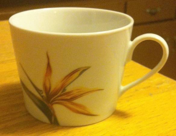 Elegant Bird of Paradise Flat Cup