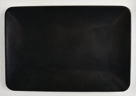 Dinera Black Rectangular Dinner Plate