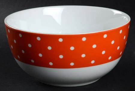 Dot Luxe Orange Soup/Cereal Bowl
