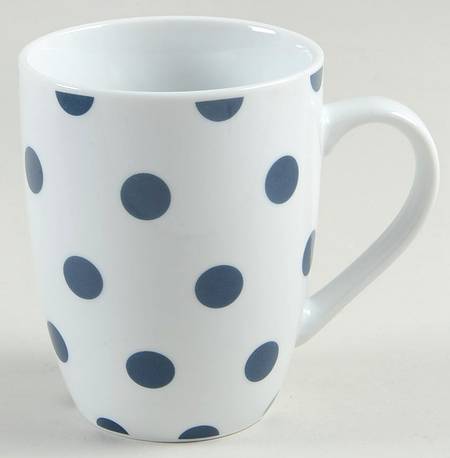 Dot Luxe Navy Blue Mug