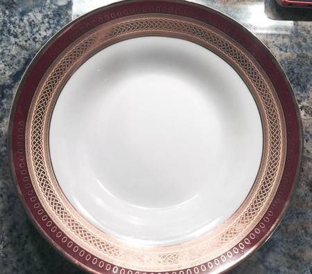 Italian Design Maroon by Imperial Fine China