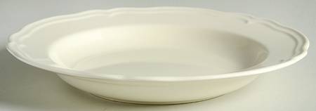 Arv Cream Large Rim Soup Bowl