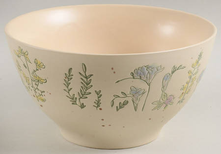 Spring Pressed Garden Soup/Cereal Bowl