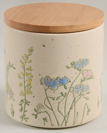 Spring Pressed Garden Small Canister & Lid
