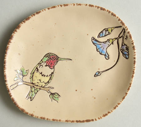 Ruby Hummingbird Appetizer Plate