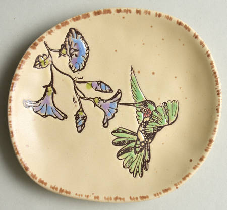 Ruby Hummingbird Appetizer Plate