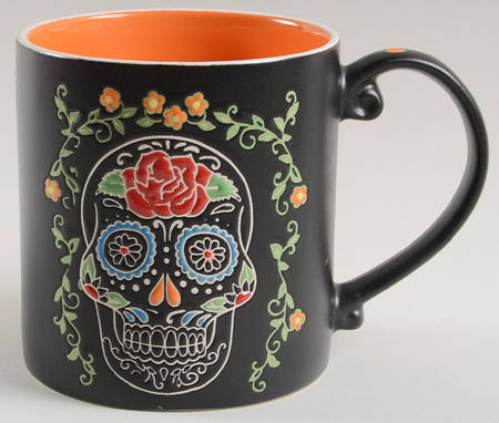 Calvin Sugar Skull-Day of the Dead Mug