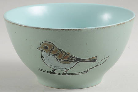 Easter Bird Aqua Soup/Cereal Bowl