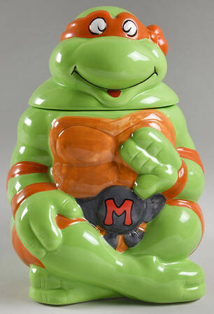 Teenage Mutant Ninja Turtles Figural Cookie Jar & Lid