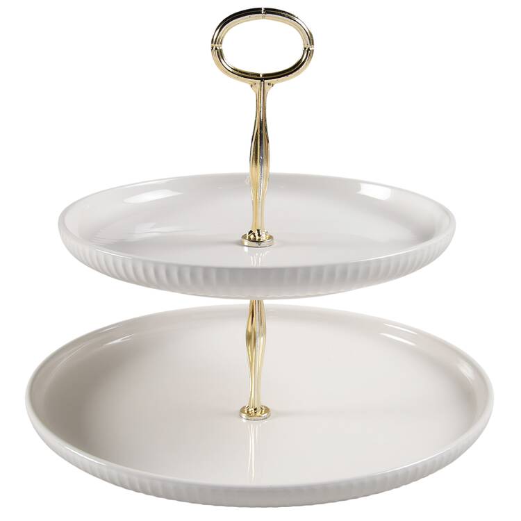 Taylor 6 5/8"-10"  2 Tiered Serving Tray (Dp, Sp) HC