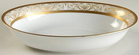 Arabesque 10" Oval Vegetable Bowl