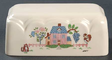 Country Home Lid for 1/4 Lb Butter