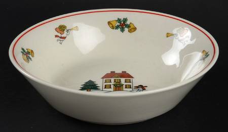 The Joy of Christmas (Smooth, Red Trim) Coupe Cereal Bowl
