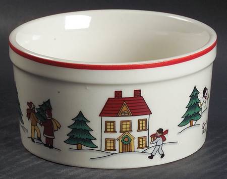The Joy of Christmas (Smooth, Red Trim) Ramekin