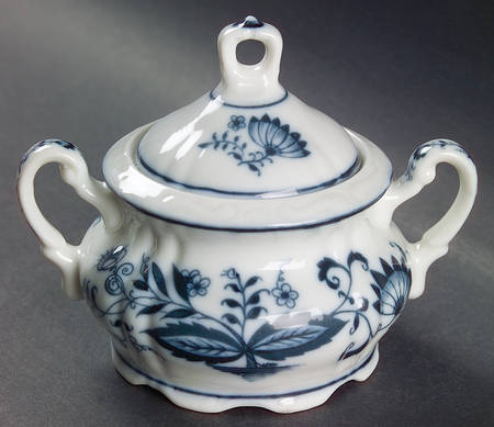 Blue Onion Sugar Bowl & Lid
