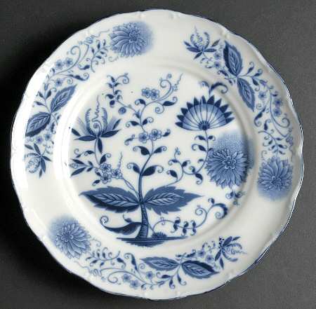 Blue Onion Large Dinner Plate