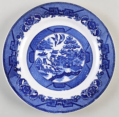 Blue Willow (No Gold, "Made In Japan") by Japan
