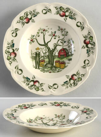 Apple Harvest Rim Soup Bowl by Johnson Brothers