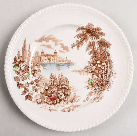 Castle On The Lake Brown Multicolor by Johnson Brothers