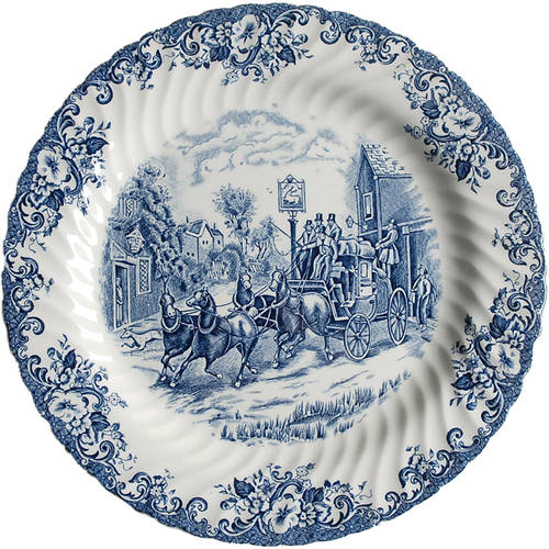 Coaching Scenes Blue 12" Chop Plate (Round Platter)