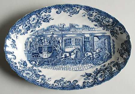 Coaching Scenes Blue Relish/Gravy Underplate