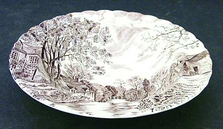 Cotswold Brown Rim Fruit/Dessert (Sauce) Bowl