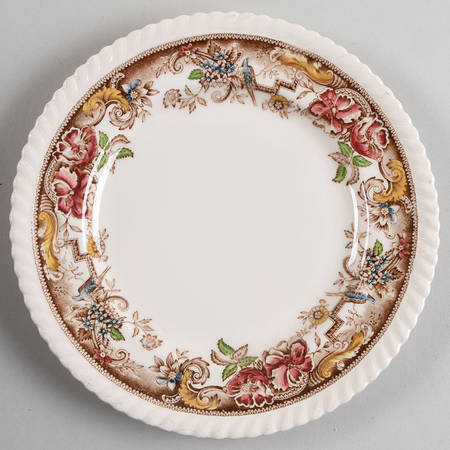 Devonshire Brown Multicolor Salad Plate