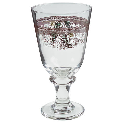 Friendly Village, The ("Made in England" Backstamp) 13 Oz New Shape Glassware Goblet
