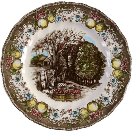 Friendly Village, The ("Made in England" Backstamp) Accent Luncheon Plate