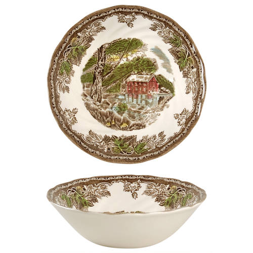 Friendly Village, The ("Made in England" Backstamp) Coupe Cereal Bowl