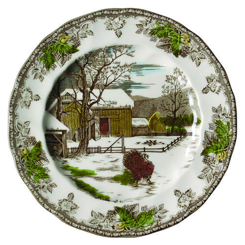Friendly Village, The ("Made in England" Backstamp) Luncheon/Salad Plate