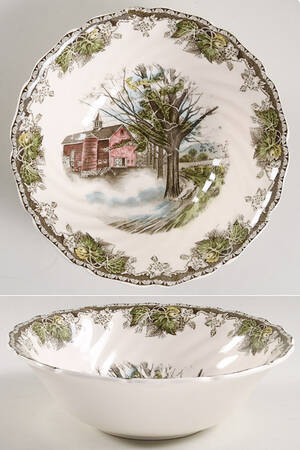 Friendly Village, The ("Made in England" Backstamp) 8" Round Vegetable Bowl