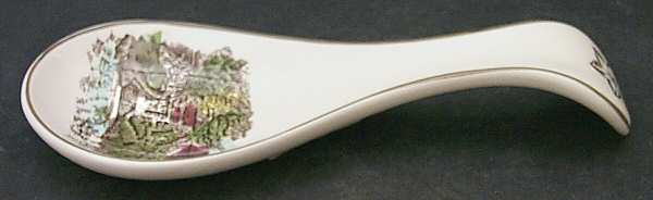 Friendly Village, The ("Made in England" Backstamp) Spoon Rest/Holder (Holds 1 Spoon) by Johnson Brothers