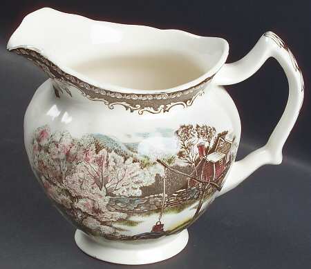 Friendly Village, The ("Made in England" Backstamp) 16 Oz Pitcher