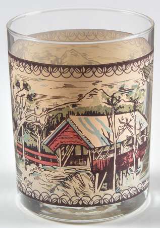 Friendly Village, The ("Made in England" Backstamp) 12 Oz Glassware Double Old Fashioned