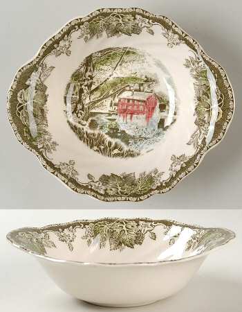 Friendly Village, The ("Made in England" Backstamp) Lugged Cereal Bowl