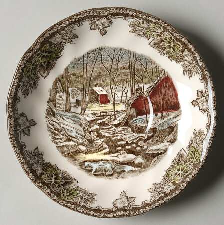 Friendly Village, The ("Made in England" Backstamp) Saucer for Flat Cup