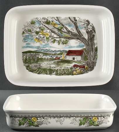 Friendly Village, The ("Made in England" Backstamp) 11" Lasagna