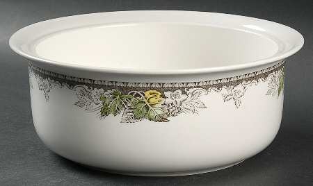 Friendly Village, The ("Made in England" Backstamp) 2 Qt Round Covered Casserole No Lid