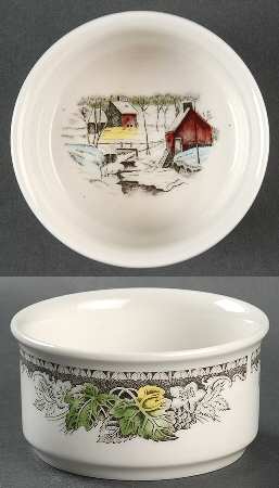 Friendly Village, The ("Made in England" Backstamp) Ramekin by Johnson Brothers