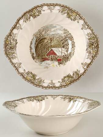Friendly Village, The ("Made in England" Backstamp) Round Vegetable No Lid
