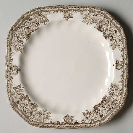 Friendly Village, The ("Made in England" Backstamp) Square Accent Salad Plate