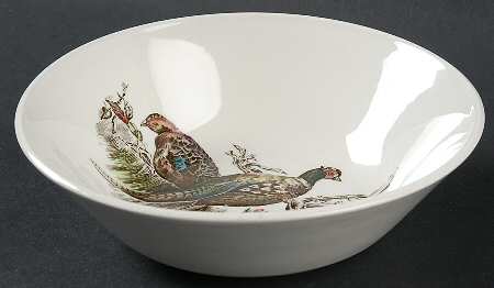 Game Birds White Coupe Cereal Bowl