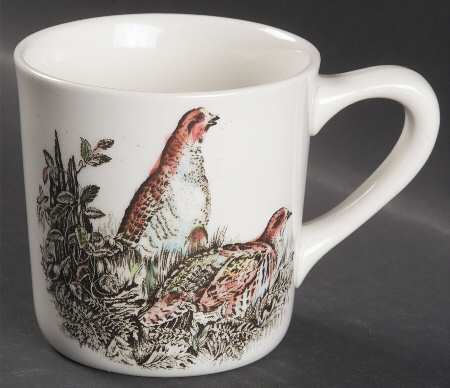 Game Birds White Mug